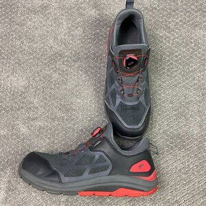 Red Wing Men's Work Shoes 6343 Safety Toe Boa Laces Gray Red Size 9 Boots Shoes